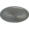Ekena Millwork Leandros Ceiling Medallion (Fits Canopies up to 5"), 33 1/8"OD x 3 1/2"ID x 1 3/8"P, Silver CM33LESLS - alternate 4